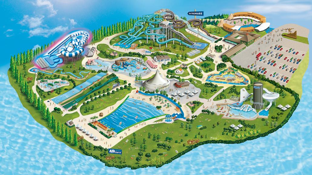 Mappa Aquafan Piras Agenzia Web Grafica Rimini