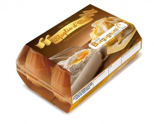 Packaging Confezione Uova Borgognoni Rimini sfoglia d'oro