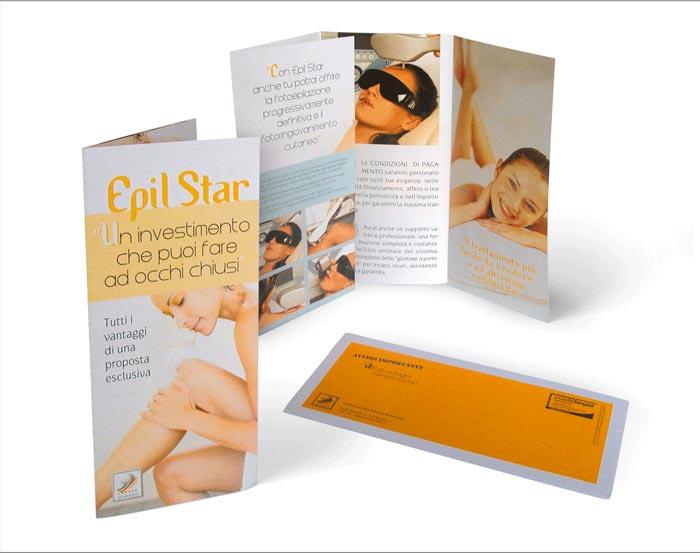 Brochure Cesare Quaranta "Epil Star" - Invio Mailing Postale