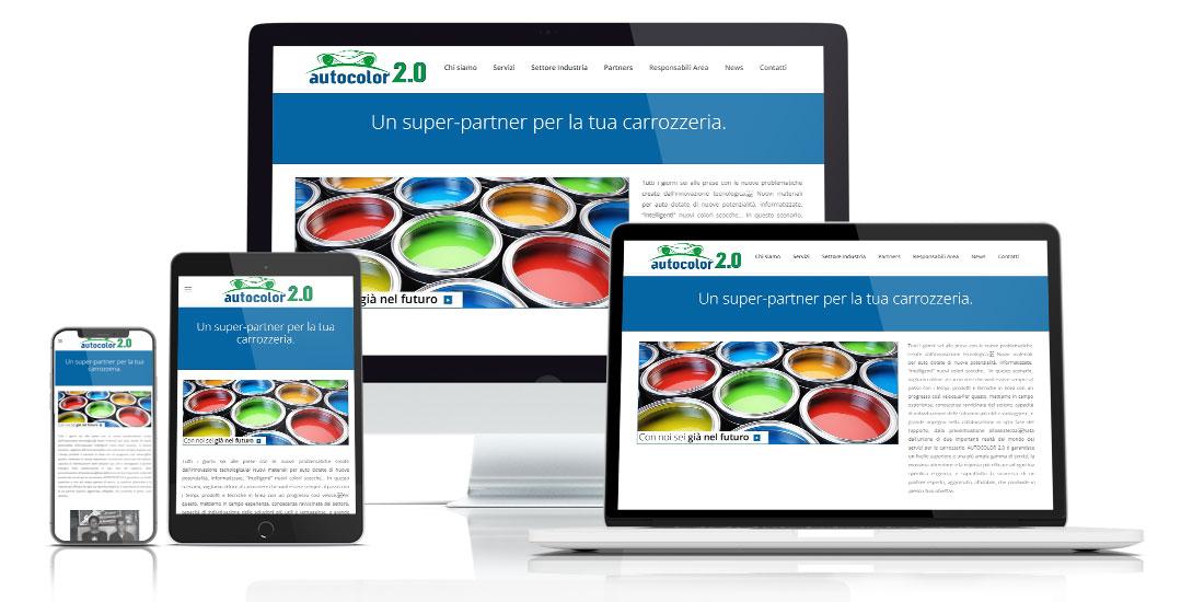 Realizzazione Sito Internet Autocolor 2.0 carrozzeria San Marino