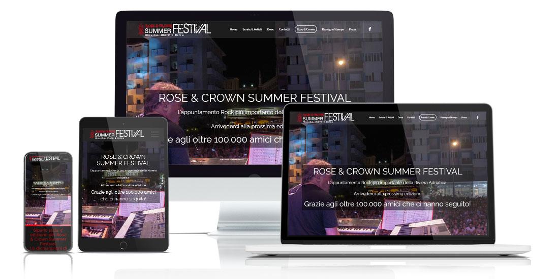 Realizzazione Sito Internet Rose & Crown Summer Festival