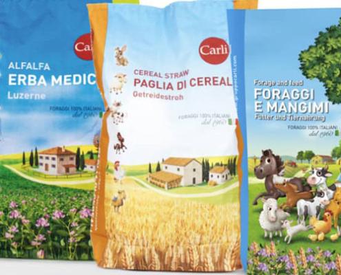 Packaging Mangimi Erba Medica Cereali Gruppo Carli