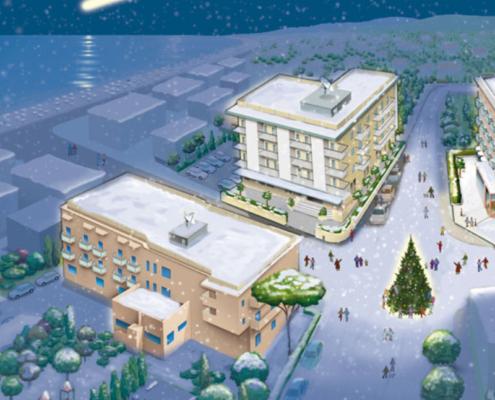 Mappa illustrata Hotel Conti Inverno