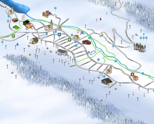 Mappa illustrata Livigno