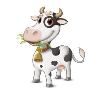 mascotte animali mucca