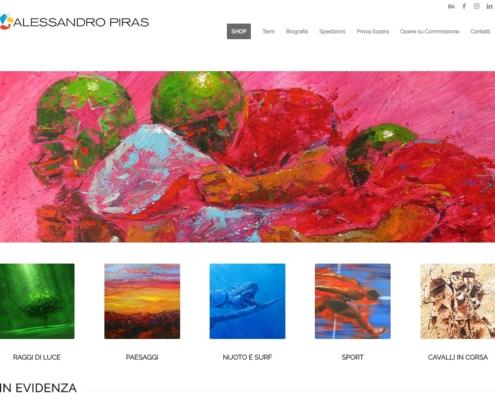 Realizzazione Sito Internet Illustratore Alessandro Piras Shop