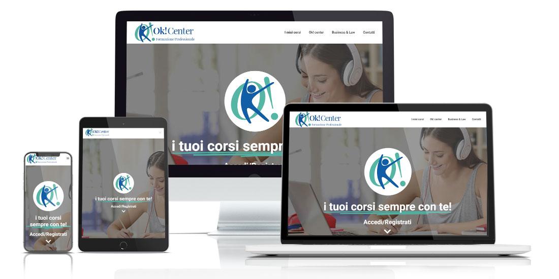 Realizzazione Sito Internet Piattaforma Video E-learning Ok! Center Rimini